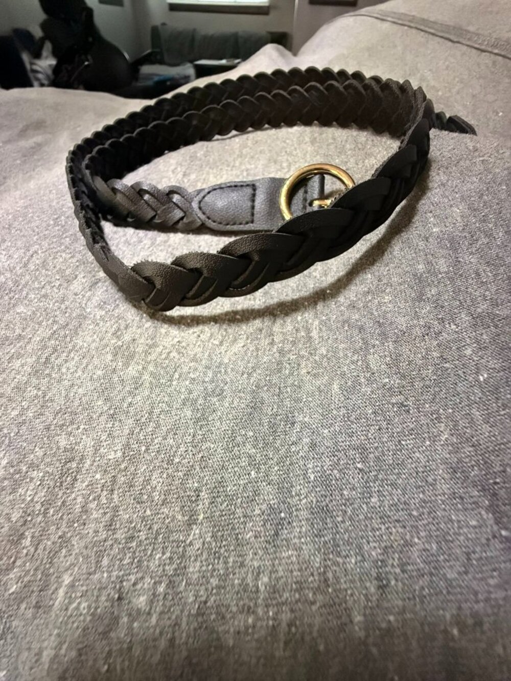 Black Braided Belt